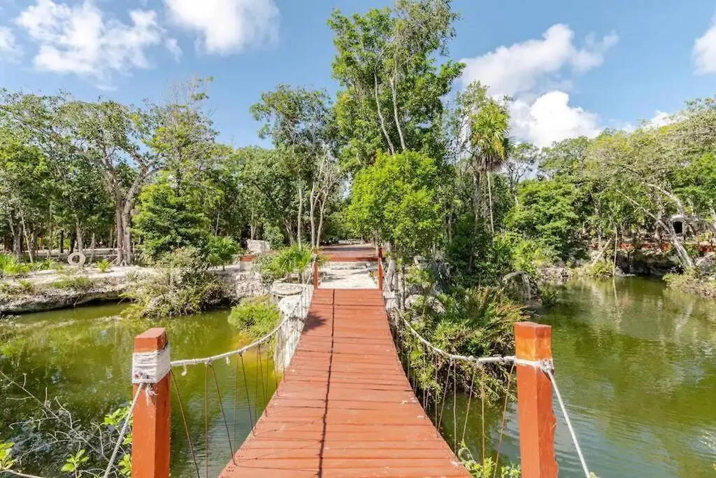 Habitacion 1 Cama King, Tulum Country Home, Con Muelle De Pesca, Club De Playa, Alberca, Cenote Y Campo De Golf, Contrata Day Pass Bahia Principe 아쿠말