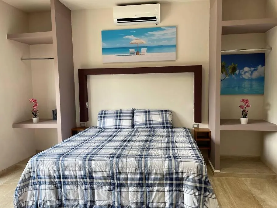 Habitacion 1 Cama King, Tulum Country Home, Con Muelle De Pesca, Club De Playa, Alberca, Cenote Y Campo De Golf, Contrata Day Pass Bahia Principe 아쿠말 아파트